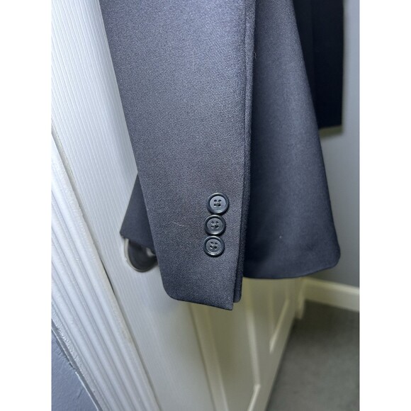 Petrocelli Men’s 2 Button Wool Blend Sports Coat Blazer RN 39566 Black Size 50R - Picture 9 of 10